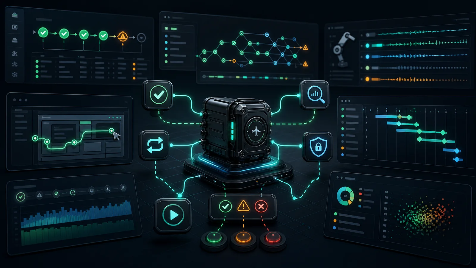 Agentic AI reliability workflow with automation signals