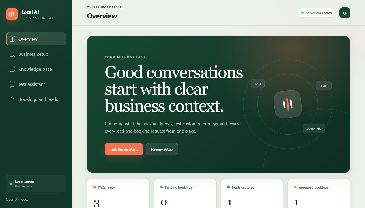 Build a Private, Conversion-Focused AI Front Desk for WhatsApp